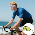 thumbnail image 4 of Oversized Sunglasses For Women Men Fashion Shield Lightweight Sports Goggles Outdoor Eyewear, 4 of 4