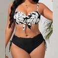 thumbnail image 2 of SDNall Plus Size Swimsuit For Women With Tummy Control, Adjustable Side Straps And UPF 50+ Protection, 2 of 8