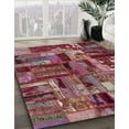 thumbnail image 2 of Ahgly Company Indoor Rectangle Abstract IndianRed Patchwork Area Rugs, 8' x 12', 2 of 6