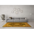 thumbnail image 3 of Ahgly Company Indoor Rectangle Medallion Yellow Traditional Area Rugs, 2' x 4', 3 of 4