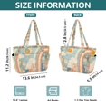 thumbnail image 4 of FORMRS Tote Bag for Women Quilted Large Capacity Travel Work Carry On Shoulder Handbag, Beige Rainbow Clouds, 4 of 7