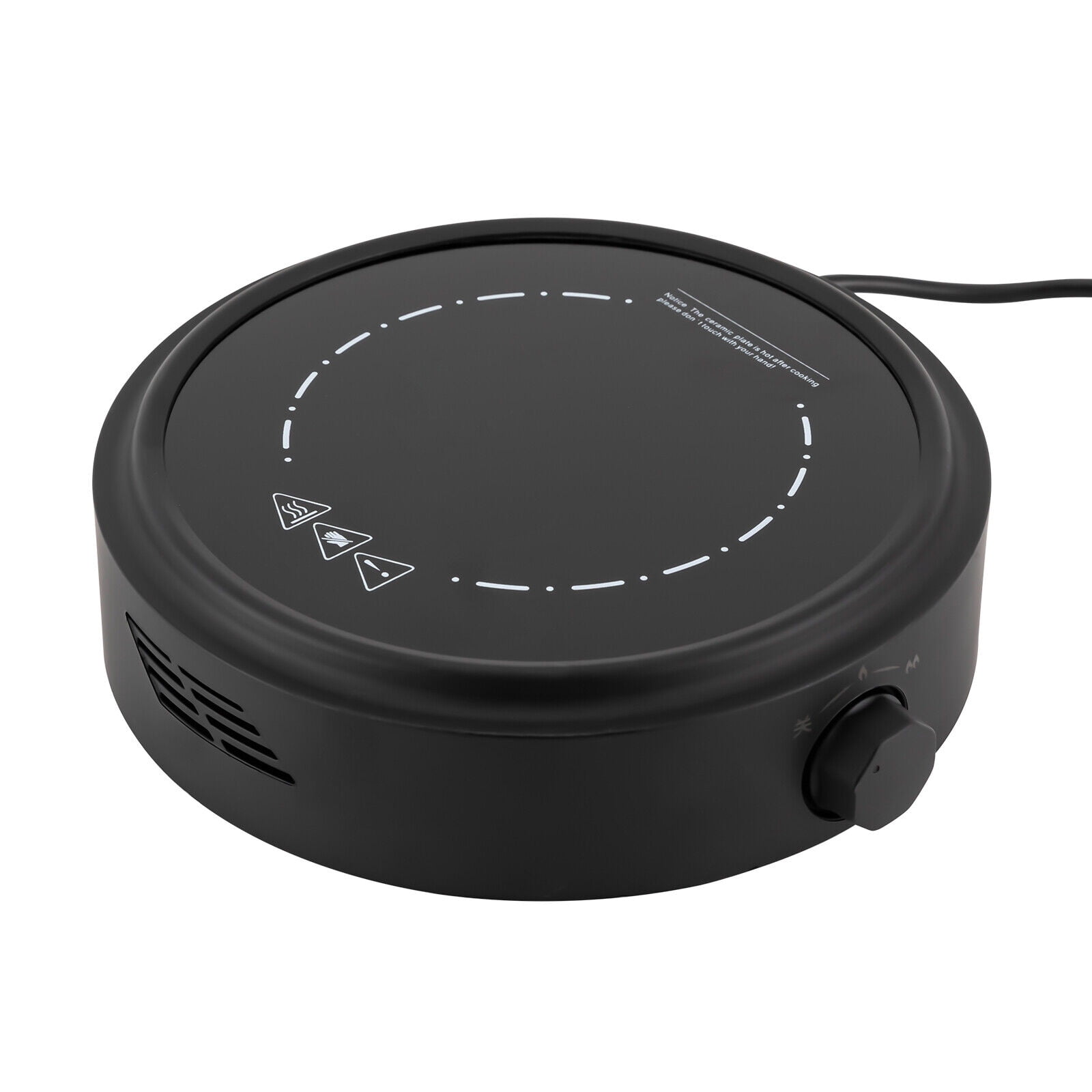 700W 110V Electric Mini Stove Portable Hot Plate Coffee Milk Heater Black