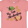 thumbnail image 4 of Inktastic My 1st Oktoberfest Green Hat Accordion and Pretzels Boys or Girls Baby T-Shirt, 4 of 5