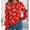 Red, variant on Women 2024 Fall Sweater Hearts Printed Crew Neck Long Sleeve Lightweight Knit Pullover Sweater Tops Casual Loose Fit Blouse