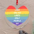 thumbnail image 4 of AatoeaX Rainbow Heart “Love Has No Limits” Acrylic Ornament: LGBTQ+ Pride, Inclusive Decor, Hanging Panel for Home & Window, 4 of 6
