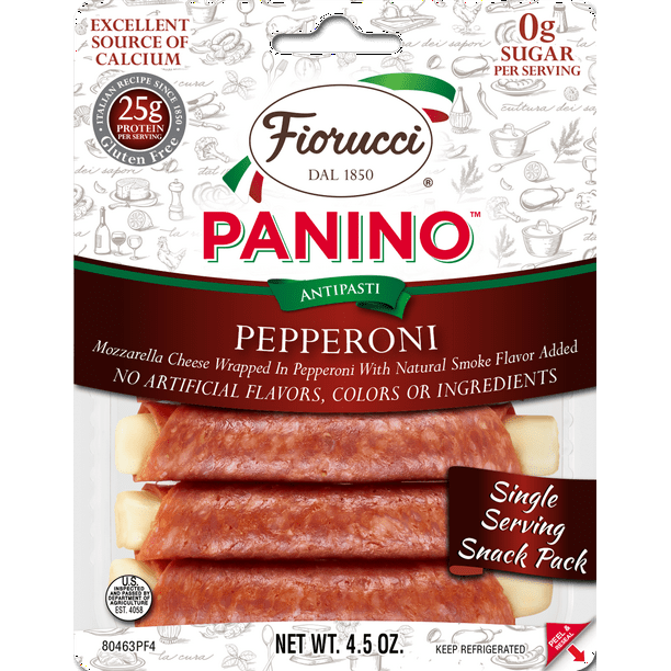 Fiorucci Panino Pepperoni and Mozzarella, 4.5 oz., 6 Count - Walmart.com