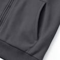 thumbnail image 5 of Chiccall Mens Full Zip Hoodie Drawstring Long Sleeve Colorblock Hooded Sweatshirts Casual Athletic Jacket with Pockets, 5 of 6