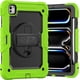 thumbnail image 1 of Funda para iPad Pro de 11 pulgadas (M4) 5.ª generación 2024, funda protectora resistente a los golpes con protector de pantalla, soporte giratorio de 360°, correa para mano/hombro, 1 of 9