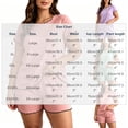 thumbnail image 5 of Diufon Women's Short Pajama Sets Plus Size Short Sleeve Ruffled Trim Sleepwear Summer Loose Fitted Comfy Pjs Sets, 5 of 9