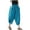 Blue, variant on Tanghaowl Women's Pants, Women Casual Summer Balloon Pants Elastic Waistband Loose Fit Trousers Black XXL