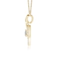 thumbnail image 2 of Angara Natural Diamond Necklace - Diamond Heart Pendant with Infinity Loop in 14K Yellow Gold for Women, 2 of 8