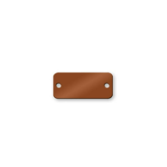 2 x 1 Copper Tag/Plate - Pack/25