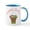 White/Blue Inside, variant on CafePress - Happy Easter Mug - 11 oz Ceramic Mug - Novelty Coffee Tea Cup