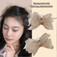 thumbnail image 5 of 2pcs Black Matte Bowknot Mesh Hair Clip Girl Small Hairpin Bobby Pin for Girls, 5 of 5