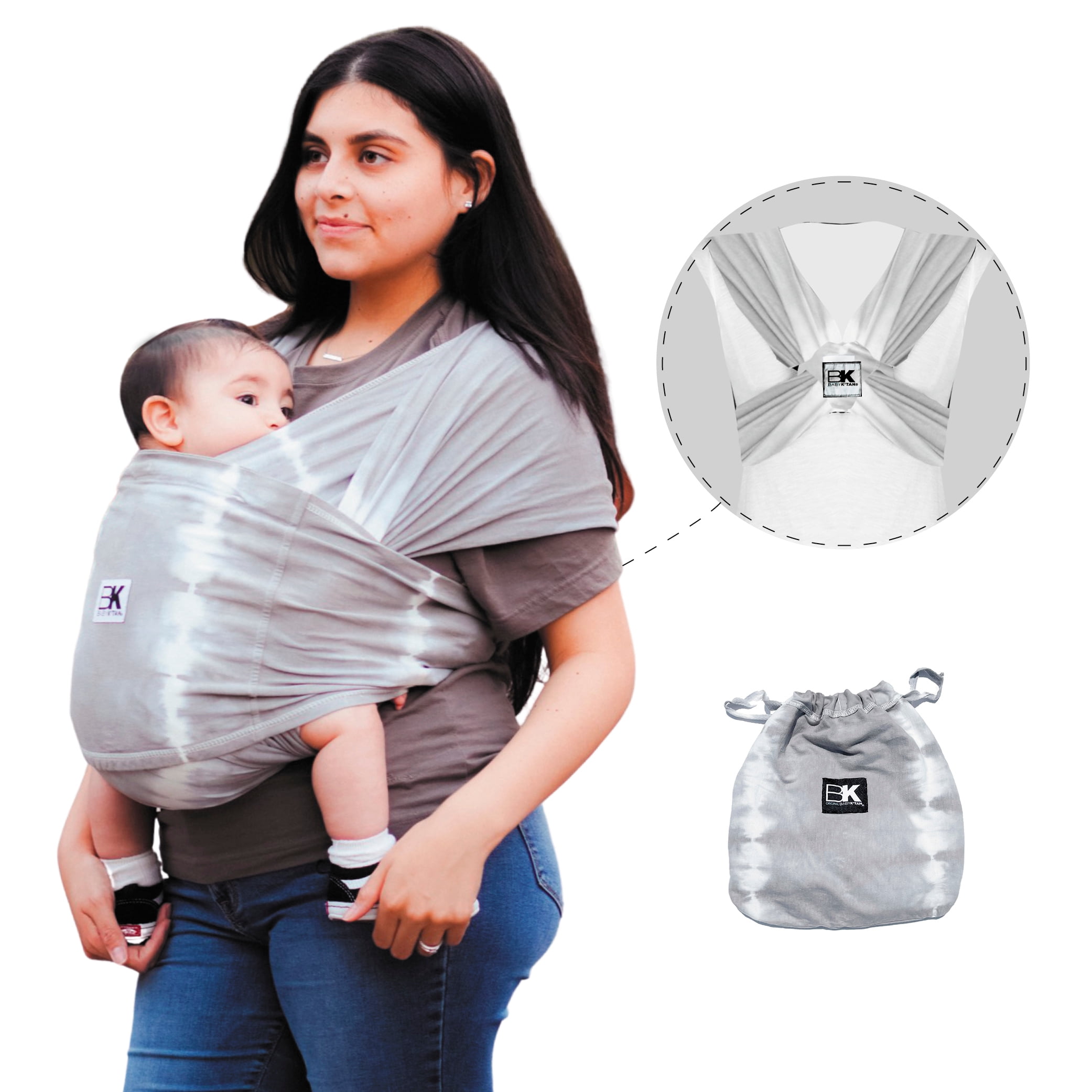 Infant and Child Sling Simple PreWrapped Holder for Babywearing XS Baby K’tan Print Baby Wrap Carrier Carry Newborn up to 35 lbs Plaid Grey W Dress 2-4 / M Jacket up to 36 No Tying or Rings
