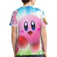 thumbnail image 2 of Kirby Animal Cartoon Teen T-Shirt Crewneck Short Sleeve Double-Sided Print Summer Tee Shirts Top For Youth Boys Girls Children Small, 2 of 7