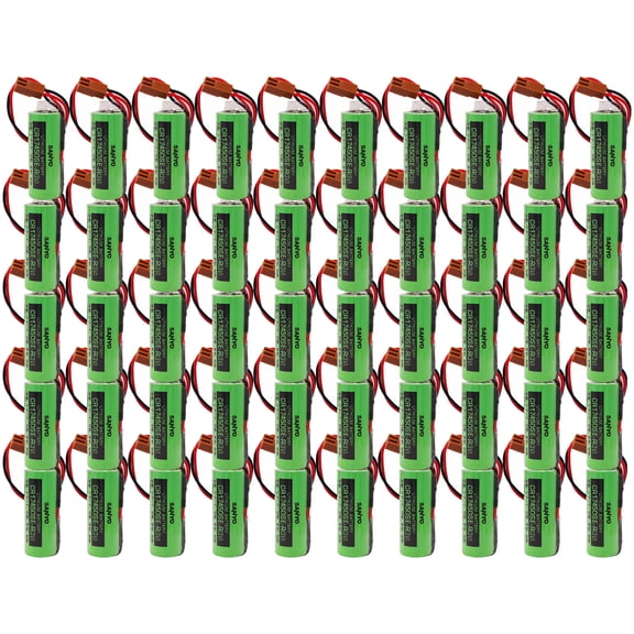 50 PCS CR17450SE-R / A98L-0031-0012 3V 2500mah PLC Battery with Plug for FANUC 17*45.5mm