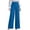 Blue, variant on Womens High Waisted Dressy Trousers Wide Leg Business Casual Slacks Flowy Pants with Pintuck Detail for Work Office Wear,Red,S