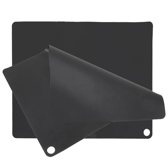 SEWCHICS Silicone Countertop Mat, Black, Anti-Skid, Kitchen , 2 Pieces for Home Use