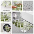 thumbnail image 6 of Sage Green Morocco Bath Mat 3 Piece Bathroom Rug Set, Vintage Grey Shabby Chic Plaid Non Slip Bath Rug Contour Mat and Toilet Lid Cover, Absorbent Shower Mats Soft Bath Rugs and Mats Sets, 6 of 8