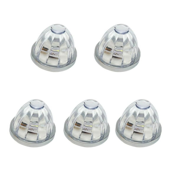 5 Pcs Lumières Melon D\'eau pour Semi-Remorque, Lampe Indicatrice de Lumière Melon D\'eau à DEL Marqueur Latéral pour Remorque de Camion, Universel pour Véhicules 12-24 V