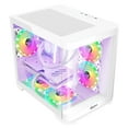 thumbnail image 4 of Hoengager Poseidon Gaming PC AMD Ryzen 7 5700G 8-Core 3.8 GHz, RTX 5060 8GB, 16GB DDR4 RAM 3200MHz,1TB PCIe SSD, WIFI&Bluetooth Windows 11 Pro-White, 4 of 12