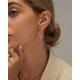 thumbnail image 5 of Aretes Colgantes Cadena de Clip de Papel en Oro Rosa TITUTHIA, 5 of 6