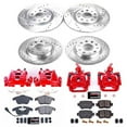 thumbnail image 2 of PowerStop Front and Rear Z23 Evolution Sport Brake Pad and Rotor Kit with Red Powder Coated Calipers Fits: VOLKSWAGEN Select Models KC7501, 2 of 3