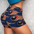 thumbnail image 4 of Fotbe Bowling Ball And Flame Shorts Sin Costuras – Shorts Deportivos de Cintura Alta para Mujer, Elásticos para Gimnasio, Yoga, Running o Ciclismo-Small, 4 of 8