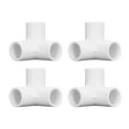 thumbnail image 4 of 10PCS 3 Way Pipe Fittings PVC Plastic Right Angle Tee Corner Connector 20mm Inner Diameter White, 4 of 14