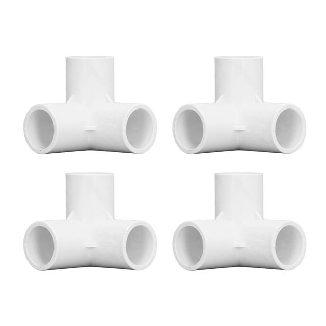 10 piezas de accesorios de tubería de 3, conector de Esquina en t de ángulo recto de pláshico pvc con diámetro Interior de 20 mm para tuberías de Agua, muebles, muebles