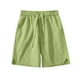 thumbnail image 5 of Mens Shorts Clothing Under $10 New Solid Color Casual Fashion Loose Drawstring Exercise Short Pants, 5 of 7