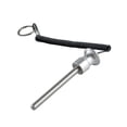 thumbnail image 2 of Fuerza portátil del selector de la aleación de aluminio del equipo de la aptitud de  Plata 10mmx80mm Zulema  pasador de pila de peso, 2 of 8