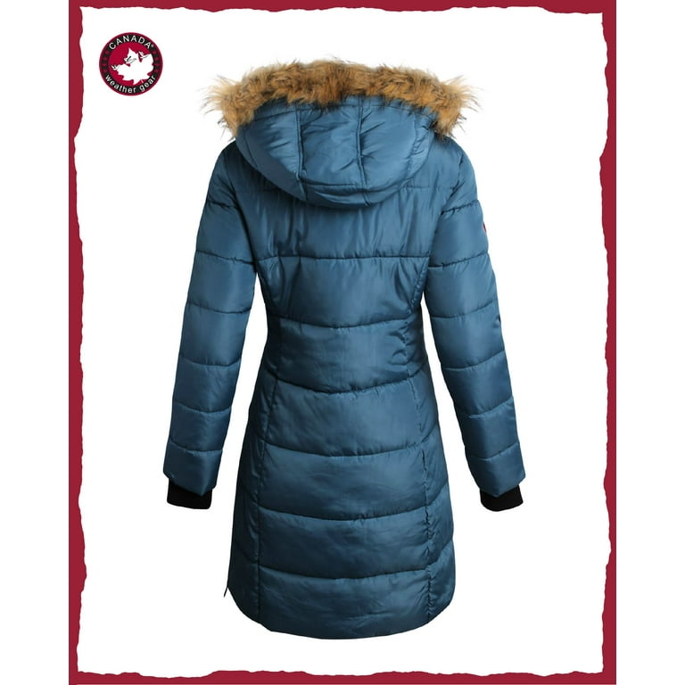 CANADA WEATHER GEAR Women's Winter Jacket - Heavyweight Long CANADA WEATHER GEAR Women's Winter Jacket - Heavyweight Long