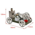 thumbnail image 2 of Mini modelo de coche de motor de motor de térmico de metal DIY, 2 of 8