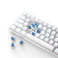 thumbnail image 3 of iBlancod Clavier de Jeu Mécanique à 61 Touches Interchangeables à Chaud avec Commutateurs Bleus, Double Mode Filaire/Bluetooth 5.0, 19 Rétroéclairages RVB Bleu Poudre, Câble Type-C Détachable, Retournement N-Key, Batterie 2500mAh,, 3 of 6