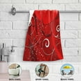 thumbnail image 5 of Dreamtimes Two Heart Retro Valentines Hand Towels 2 PCS, Kitchen Towel Ultra Soft and Highly Absorbent,Decorative Fingertip Face Towel for Bathroom Hotel, 28.3"x14.4", 5 of 6