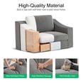 thumbnail image 5 of JULY'S SONG 47" W Accent Chair and A Half, Modern Oversized Reading Chair for Bedroom Room, Linen Fabric Living Room Chairs in Extra Wide Seat, Comfy Chair with Washable Covers, Gray, 5 of 12