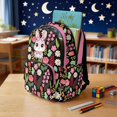 thumbnail image 4 of Whosucclay Floral Bunny 17 Inch Daypack for Girls Boys, Lightweight Adjustable Straps Casual Kids Bookbag for Elementary School High School Kindergarten, 4 of 8