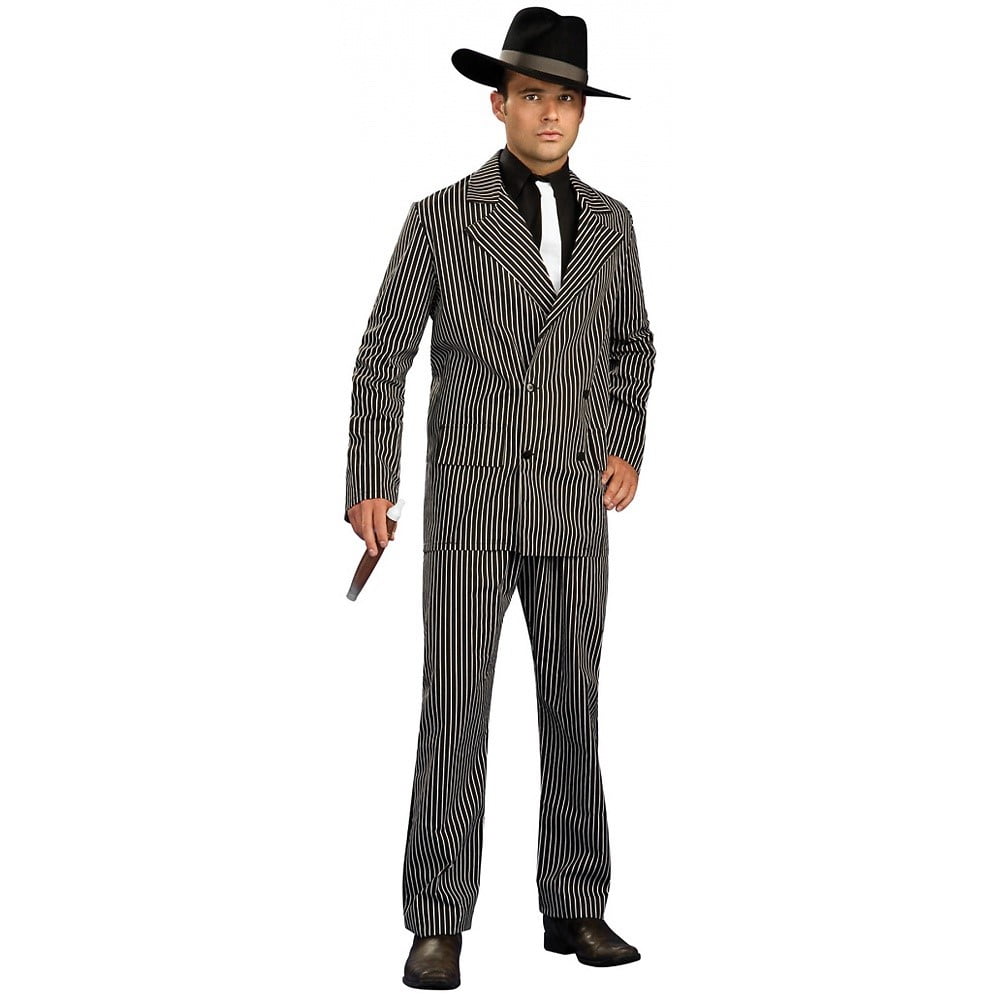 Adult's Classic Gangster Pin Stripe Zoot Suit Costume