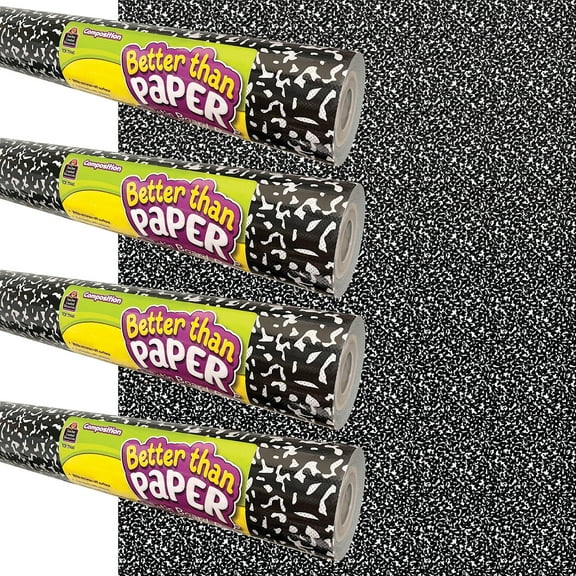 Teacher Created Resources Better Than Paper Bulletin Board Roll, 4' x 12', Composition, 4-Pack