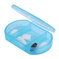 thumbnail image 2 of Unique Bargains 1 Pc 3 Compartments Pill Case Durable for Travel Blue, 2 of 6