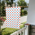 thumbnail image 5 of Easygdp Red Blue Polka Dots Garden Flag Yard Flag Welcome Flag, Double-Sided, Weather Resistant for Outdoor Decor - 12.5"x18", 5 of 9