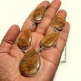 thumbnail image 2 of Royal Jasper Pear Shape Gemstone Handmade Fashion Necklace Jewelry 18" SA 2368, 2 of 2