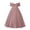 Pink, variant on Rvusndi Flower Girl Dress Long Off Shoulder Dress Party Dress Solid Color Big Bow Summer Dresses Elegant Formal Evening Gown for Big Kids Wedding Graduation Dresses