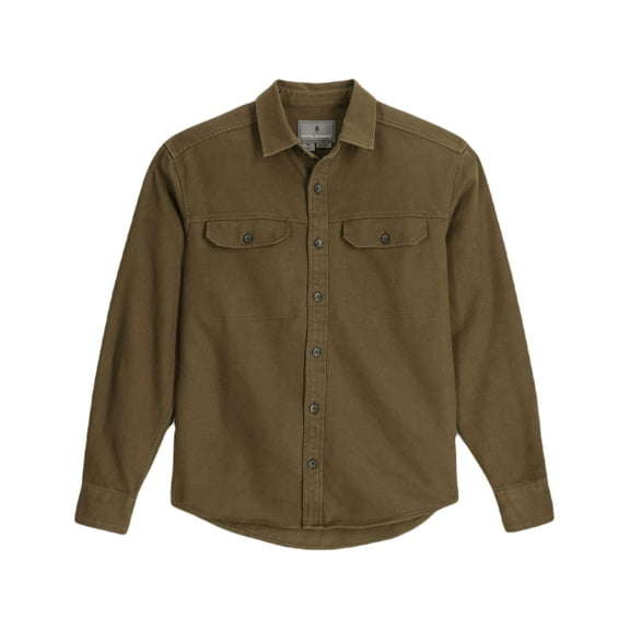 Royal Robbins Clouds Rest Hemp Long SLeeve - Men's, Dark Olive Heather, Large