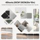 thumbnail image 2 of 4 pegatinas de pared flexibles para espejo, hojas de espejo acrílico, espejo de cuerpo entero, pegatinas decorativas para espejo para sala de estar, 20cmx20cm Macarena Etiqueta engomada de la pared del espejo, 2 of 7