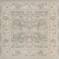 thumbnail image 1 of Unique Loom Whitney Vintage Border Rug 8' x 8' Square Cloud Gray/Ivory, 1 of 2