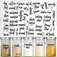thumbnail image 1 of Home Organization Labels,168PCS Food Label Stickers, Preprinted Label Stickers for Kitchen Pantry Storage and Cleaning,Water & Oil Proof Pantry Label Stickers for Jars, Canisters,Boxes,Bins, Black, 1 of 5