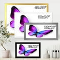 thumbnail image 4 of Designart 'Blue and Violet Butterfly' Modern Framed Art Print, 4 of 4